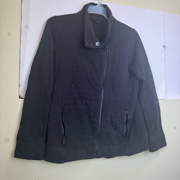 Lululemon Fleece Be True Jacket Cotton Fleece Zipper Quilted Pockets Top Snaps - Picture 5 of 15